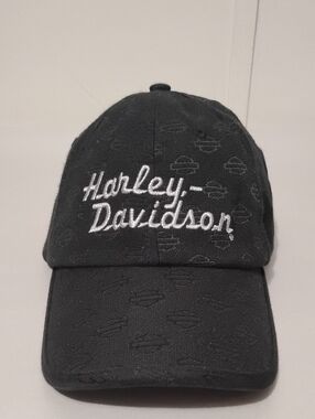 Harley-Davidson Black Cap with White Script Logo